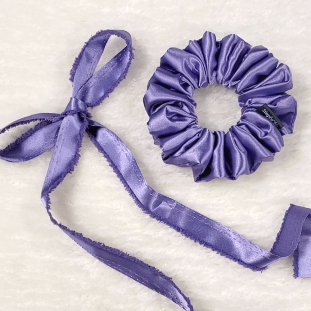 Beautiful Lavender Satin Scrunchie 💜